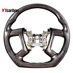 Volant de direction en fibre de carbone véritable, style course, personnalisé, pour Sierra <span class=keywords><strong>Denali</strong></span> 07-14, pièces automobiles, accessoires intérieurs de voiture, modification. - Product Image 3