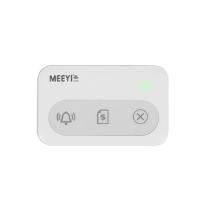 ปุ่มเรียก Meeyi รุ่น W100L-KT3 ระบบไร้สาย 400MHz สำหรับร้านอาหาร ระยะ 150 เมตร ผลิตจากพลาสติก พร้อมแบตเตอรี่ในตัว - Product Image 1