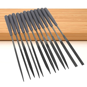 12 pièces 160mm limes à aiguilles ensemble de fichiers pour métal verre pierre bijoux sculpture sur bois artisanat travail du bois poli <span class=keywords><strong>petite</strong></span> <span class=keywords><strong>lime</strong></span> en acier - Product Image 5