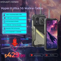 Téléphone mobile Android ultra-robuste HOTWAV Hyper 8 avec fonction talkie-walkie, 5G, 12000 mAh, 55 W, 12 Go, 512 Go, 108 MP, MTK Deca Core