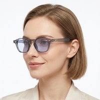 Lunettes de soleil rétro carrées à monture intégrale, légères et confortables, modèle 663 PC UV400 anti-UV, pour hommes et femmes, usage quotidien, certifiées CE - Vente Flash