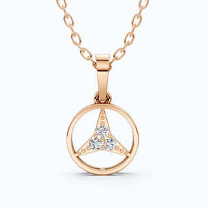 Real Diamond Pendant <b>Necklace</b> 18K Gold Certified Fine Jewelry for Women Wholesale OEM Manufacturer Supplier - Product Image 1