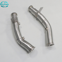 Tuyaux d'échappement droits Rytan Racing Flow pour système en acier inoxydable pour Benz AMG C43 E43 E400 W205 M276 2016-2021