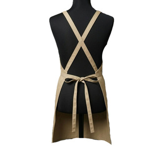 Professional Chef Canvas <b>Apron</b> Thick Fabric Cross Back Straps Comfortable Cooking <b>Apron</b> for Restaurant Cafe and Home Use - Product Image 3