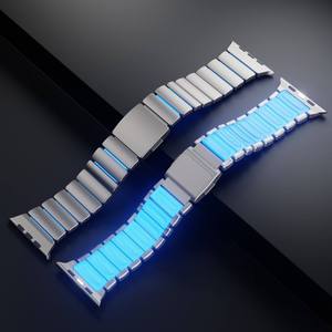 Bracelets magnétiques en alliage de titane de qualité supérieure Win-Win compatibles avec <span class=keywords><strong>Apple</strong></span> <span class=keywords><strong>Watch</strong></span> Series <span class=keywords><strong>7</strong></span> 45 mm pour hommes - Product Image 2