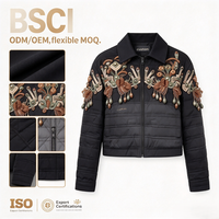 Blouson Bomber Oversize Matelassé en Cuir PU Personnalisé pour Femme, Col Revers, Manches Longues, Poches Poitrine, Style Streetwear, Doux, Coupe-Vent, Idéal Club