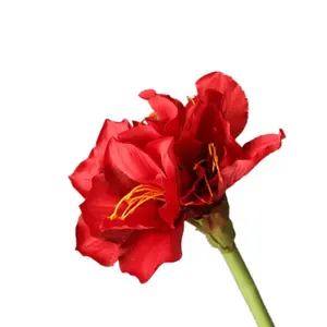 QSLH-AFE973 शादी की सजावट रेशम Amaryllis बल्ब कृत्रिम Amaryllis फूल के लिए बिक्री