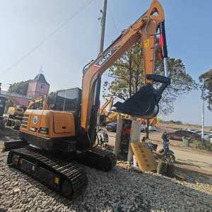 Excavatrice Sany 60C d'occasion en provenance de Chine Excavatrice sur chenilles d'occasion de 6 tonnes avec moteur central Composants de la boîte de vitesses Poids en ordre de marche de 8 tonnes - Product Image 2