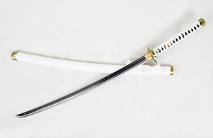 Replica Artigianale della <span class=keywords><strong>Spada</strong></span> di Zoro - Oggetto da Collezione a Tema <span class=keywords><strong>Anime</strong></span> per Cosplay, Regalo per Fan - Product Image 5