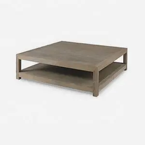Simple rectangular coffee table in American country style