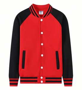 Sweatshirts à col montant Offre Spéciale pour hommes Vestes universitaires en polaire Vestes de baseball brodées personnalisées Oem avec logo - Product Image 1