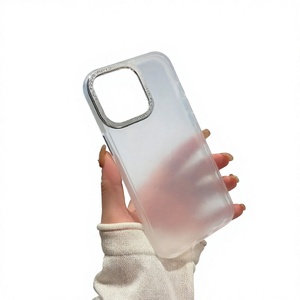 เคสโทรศัพท์มือถือกันกระแทกใสสีลูกกวาดแฟชั่น สำหรับ 11 Pro Max 12 13 14 15 Plus  ฝาหลังแบบด้านพร้อมที่จับ - Product Image 4