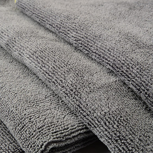 Serviette en microfibre carrée <span class=keywords><strong>super</strong></span> absorbante, couleur noire, douce, pour le nettoyage domestique et la cuisine, vente en gros - Product Image 2