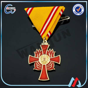 Medallas de metal 3d de la Segunda Guerra Mundial, fabricante personalizado, antigua estrella alemana - Product Image 3