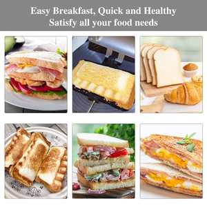 Sartén para sándwich de doble cara, antiadherente, para cocina, tostadas, tortillas, bandeja para hornear, resistente a altas temperaturas, cocina de Gas aplicable - Product Image 6