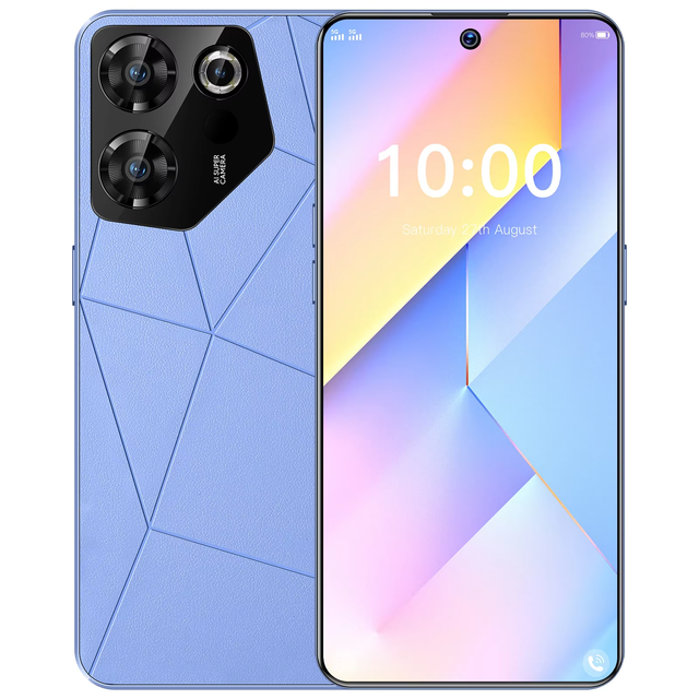 New Model OEM LOGO Mobile Phone Global Version 6.5 Inch 4G LTE 5G 16GB+1TB Unlocked Android 10 MTK Dimensity Quad Core Spanish