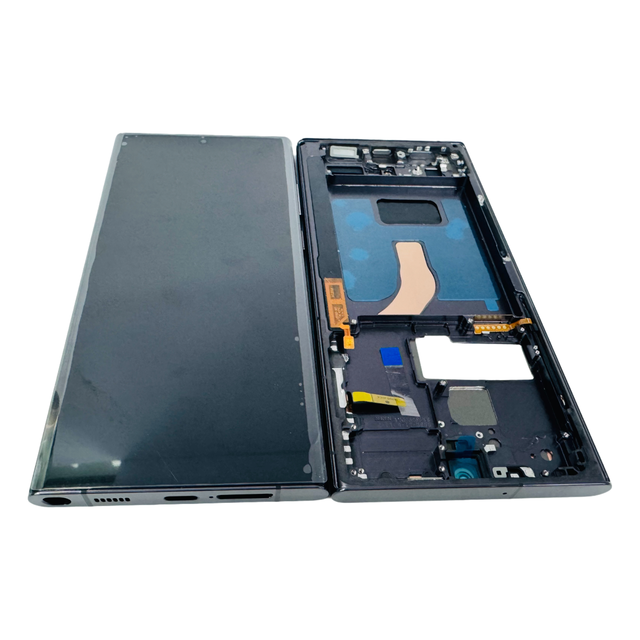 OLED with Frame Big Glass Screen Replacement Touch and Screen Original for Samsung S22 Ultra