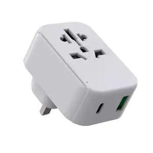 18W PD Wall Charger Universal to UK Plug USB C Wall Socket Plug 3 Pin UK Charger Travel Power Outlet Adapter