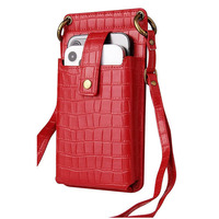 Pochette portefeuille étanche personnalisée sac de voyage en cuir à bandoulière pour téléphone portable
