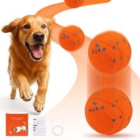 Balle de puzzle interactive automatique rechargeable par USB, jouet à mâcher en PU, 2 modes d'exercice, sans BPA, extra large pour chiens et chats