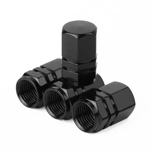 4 件装铝合金车轮轮胎气门防尘帽 自行车汽车卡车气门帽 - Product Image 4