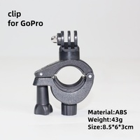 Hochwertige O-Form Motorrad Power Clamp Halterung Fahrrad halterung Clip mit Adapter für GoPro Hero/Insta360