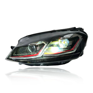 ชุดไฟหน้ารถยนต์ SJC สำหรับ Golf 7 MK7 ปี 2013-2017 ไฟหน้า LED DRL เลนส์แบบลำแสงคู่ Bi-Xenon อุปกรณ์เสริมสำหรับ Golf 7 H - Product Image 3