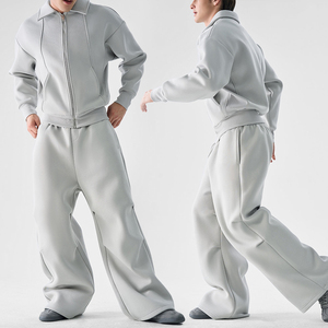 ชุดวอร์มผู้ชาย KingSen OEM ทรงหลวม ผ้าฝ้าย 100% ซิปเต็มตัว เสื้อแจ็คเก็ตฤดูหนาว ชุดกีฬาหนาพิเศษสั่งทำได้ - Product Image 5