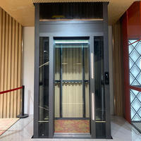 Ascenseur hydraulique moderne pour maison, ascenseur résidentiel pour passagers, avec fonction de sécurité, pour fauteuils roulants, villas, extérieur