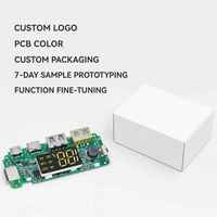 Module de charge de batterie au lithium 18650 avec double port USB 5V 2.4A Micro/Type-C et LED, pour batterie externe mobile, avec protection de circuit