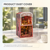 Kit de bricolage pour maison de poupée miniature, musée, suspente, artisanat en bois, métal, plastique, papier, lumière LED, puzzles 3D en bois, coffret cadeau