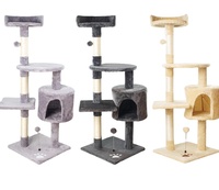 Arbre à chat multi-niveaux avec condo et échelle pour chats d'intérieur, vente en gros, OEM, logo personnalisé, marque privée, fournisseur pour animaux de compagnie, commande en gros, MOQ
