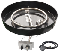 Kit de brûleur à gaz rond pour foyer extérieur pour table de foyer au propane
