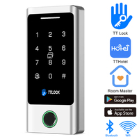 Clavier de contrôle d'accès à la porte avec application Bluetooth TT Lock, boîtier métallique étanche, vérification par mot de passe et empreintes digitales, RIFID