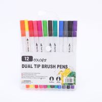 Ensemble de stylos pinceaux à encre pigmentée à base d'eau à double pointe Bonvada Art 72 80 120 couleurs, sac en toile, pour enfants, adultes, artistes, marqueurs à pointe fine