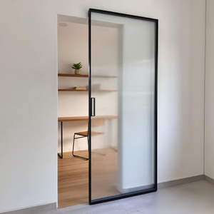 Puerta Corredera Moderna para Cocina, de Aluminio con Rotura de Puente Térmico, Insonorizada y con Doble Acristalamiento, para Cafetería o <span class=keywords><strong>Restaurante</strong></span> - Product Image 5