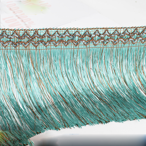 커튼 장식용 16cm 술 프린지 체인 원피스 금괴 골드 폴리에스터 레이온 술 프린지 - Product Image 6