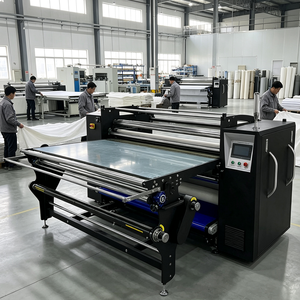 Industrial 600mm Drum Diameter Touch <strong>Screen</strong> PLC OIL Heating Transfer Roller Sublimation Machine <strong>Calender</strong> - Product Image 1