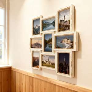 Di alta qualità 2 colori di tono cornice della parete per il Collage di 9 foto decorazione per la casa - Product Image 3