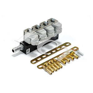 Rail d'injecteurs GPL/GNV IG1 gris pour conversion autogas 4 cylindres, buse d'injection GNV GLP - Product Image 1