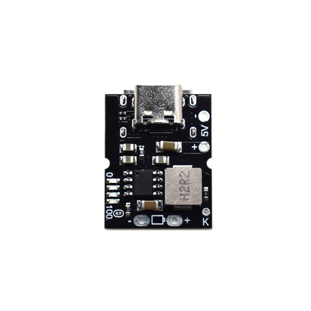 Type-C USB 5V 2A Boost Converter Step-Up Power Module Lithium Battery Charging Protection Board LED Display USB for DIY Charger