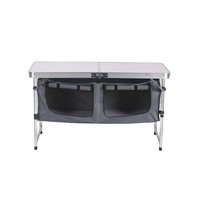 Mobilier de jardin, table de luxe pliante en aluminium de haute qualité pour la cuisine, le camping et la randonnée