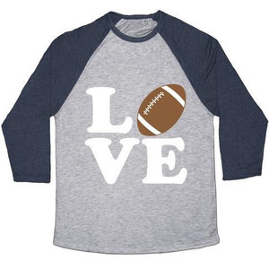 Maglietta da baseball unisex Tri-Blend di Love Football - Product Image 5