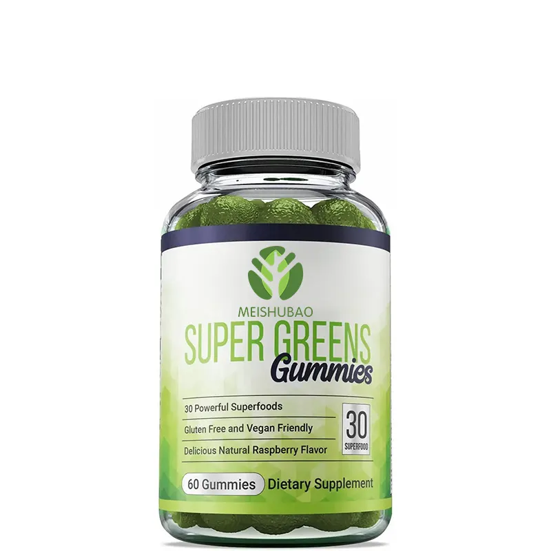 Оптовая продажа супер зеленых жевательных резинок Супер Зеленые пищевые витамины Жевательная детоксикация Спирулина Супер Зеленые пищевые добавки