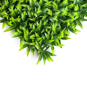 Anti-Uv Outdoor Green Plant Panel Faux Grass Wall Backdrop Artificial Hedges For Vertical Garden System