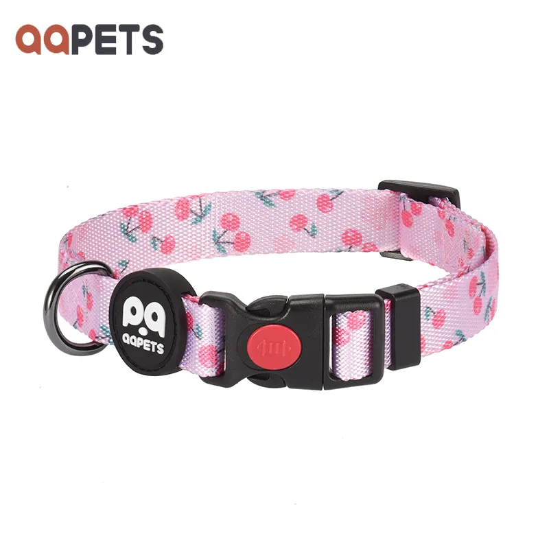 Pet collar custom japan adjustable dog collars sublimation blank ice cream pink dog collars 2022 wholesale