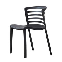 Chaise de salle à manger empilable contemporaine en plastique PP ajouré H-689 pour la maison, l'hôtel, la salle de sport, l'entrepôt, l'école, le bureau