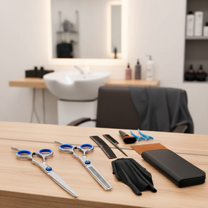 Grayrocks Straight Hair Cutting Beauty Assorted Right-Handed Blunt Tip Thinning Scissors 28 <b>Teeth</b> 420J2 Steel Japan - Product Image 3