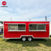 Remorque alimentaire économique Cogsun à vendre, camion de boulangerie mobile, chariot à café personnalisé pour événements