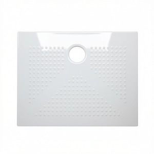 Plato de ducha rectangular de cerámica blanco brillante 70 x 100 cm H3.6 - Product Image 2